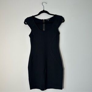 Express short black with gold zipper in the back dress Size 2